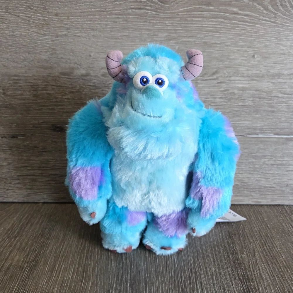 Disney Sulley Monsters Inc. Plush Stuffed Animal Blue Purple 9"